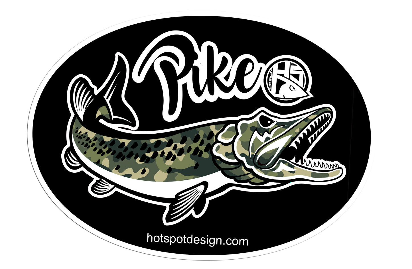 Hotspot Design - Sticker Pike Camo cm 30x22
