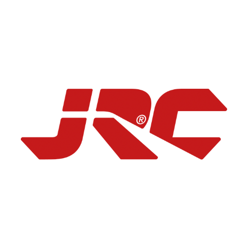 JRC logo featuring bold red stylized lettering, representing a brand known for innovative carp fishing gear, including shelters, rods, and tackle solutions
