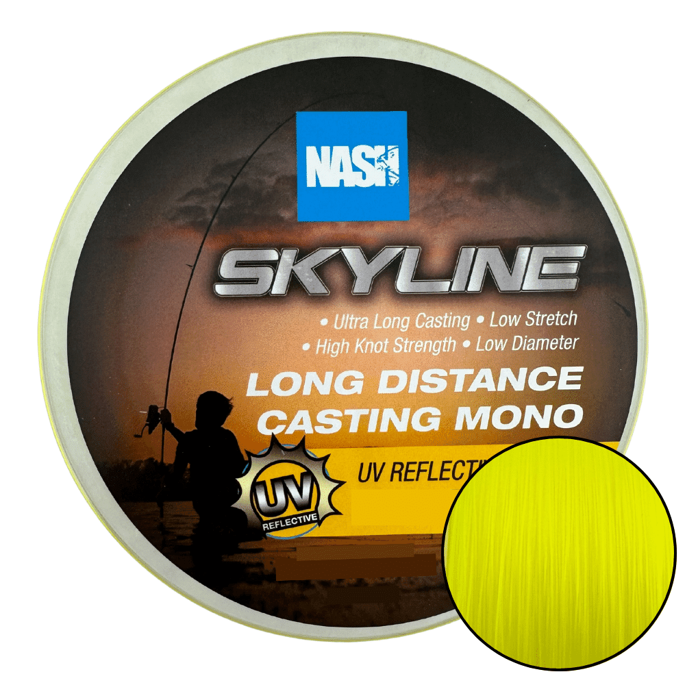 Nash Skyline Long Distance Mono UV Yellow 0.30 mm 12 lbs 1000 m