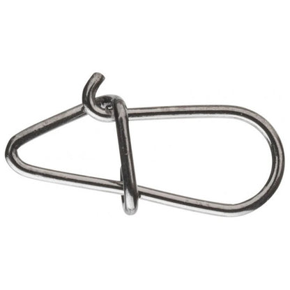 DAIWA Egg Snap 1 25kg 10Stk. durable stainless steel snap for fishing, ideal for terminal tackle and swivels, pack of 10.